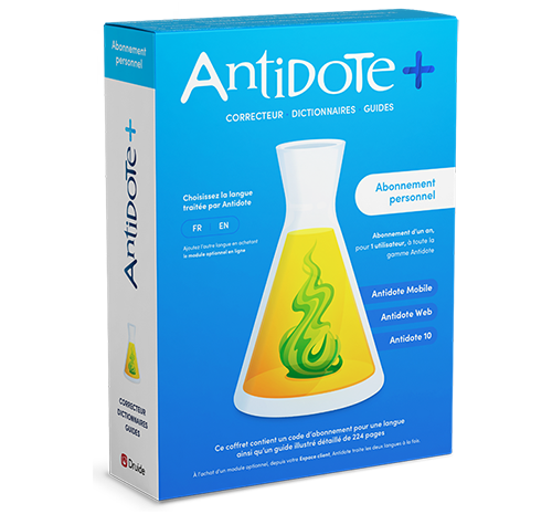 Antidote + (Version personnel - 1 utilisateur)